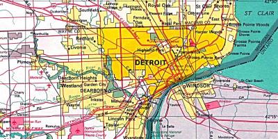 Карте Детройта