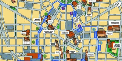 Детройт туристическое карте