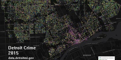Детройт преступности карте