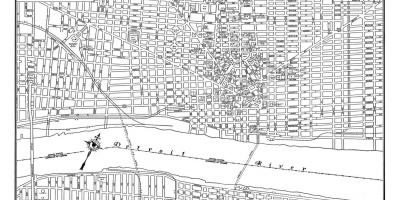 Детройт Город карта улиц
