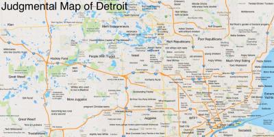 Осуждать карте Детройта